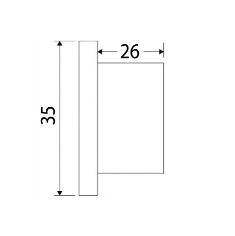 Luce di cortesia inox doppio led ad incasso (13.429.65)